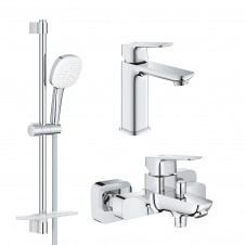 Набір змішувачів для ванни Grohe Cubeo 3 в 1 хром (UA125246M)