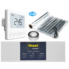 Комплект теплої підлоги 4Heat AlumKit WiFi-1.0 + терморегулятор AE-X Київ