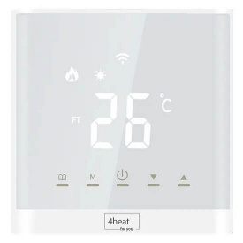 Терморегулятор сенсорний для теплої підлоги 4Heat AE-667 Boiler Wi-Fi білий