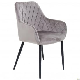 Кресло на ножках Venera-С мягкое сидение вельвет капучино