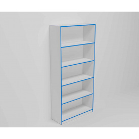 Стелаж торговий без задньої стінки 1800*300*900