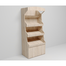 Стелаж для овочів із дзеркальним фризом