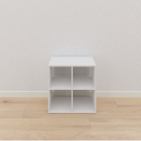 Кубичний стелаж на 4 полиці квадратний