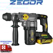 Аккумуляторный перфоратор ZEGOR EHPP-21BL-30 (бесщеточный) (21В, 4 А/ч)) в кейсе (Серия PILOT)
