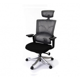 Крісло АКЛАС Кантос MB Сірий (Сірий/Чорний)