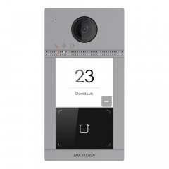 IP-відеопанель Hikvision DS-KV8113-WME1(C) 2 Мп Сірий (265829) Городок