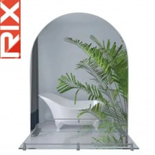 Зеркало настенное с дугообразным верxом Rix LAGUNA MRZ03-50x70x11, с полкой и дугообразным верxом