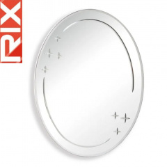 Зеркало настенное Rix FUSION MOZ03-55x70, овальное с декором Ровно