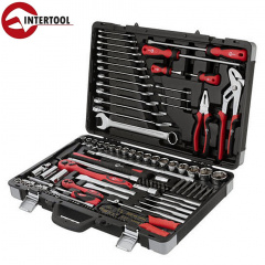 Набор инструментов профессиональный INTERTOOL ( 1/4 " и 1/2" 145 ед., Cr-V) (ET-7145) Сарны