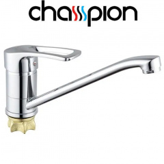 Смеситель для кухни елка на гайке 25см Champion Ped (Chr-555-181) Nut Каменец-Подольский