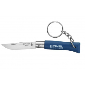 Ніж-брелок Opinel №4 (нерж-сталь) Синій (1013-204.65.64)