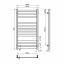 Полотенцесушитель OnlyHeat Solis 11 100x50 см Хром (68004) Кропива
