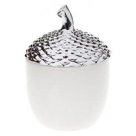 Банка керамическая Серебристый желудь 300мл, white Bona DP37812