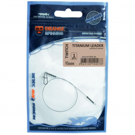 Поводок Ukrspin Orange Spinning титан AFW 15 см 12 кг 25 lb/0.38 мм Серый (1013-1590.01.11)