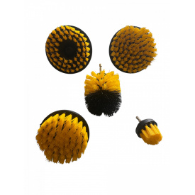 Набір щіток на дриль для прибирання Geko 5 шт Жовтий hub_t04z5g33