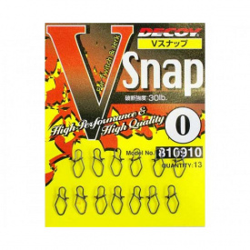 Застежка Decoy SN-2 V Snap #0 30lb 13 шт/уп (1013-1562.02.20)