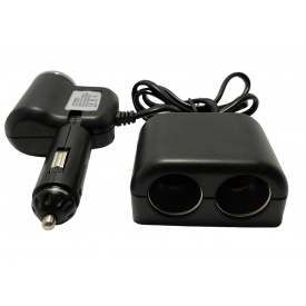 Автомобильный разветвитель прикуривателя OLESSON 1526 (1+2гнезда, 1 USB)