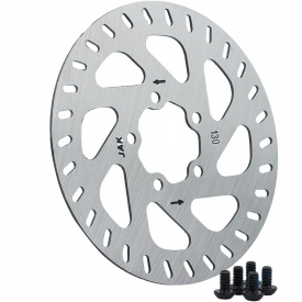 Тормозной диск ротор для электросамоката Jak 130 мм с 5 винтами крепления Хром (V4T 0031-20)