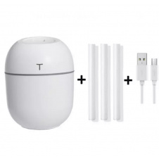 Ультразвуковой мини-увлажнитель воздуха OEM HUMIDIFIER с диффузором USB 10х7х5 см 220 мл Белый (HT0001)