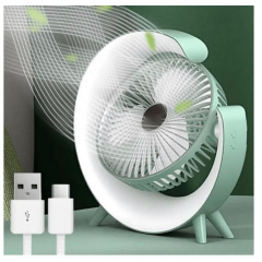 Вентилятор настольный No Brand USB-Type-C 33278 Green (30151433) Умань