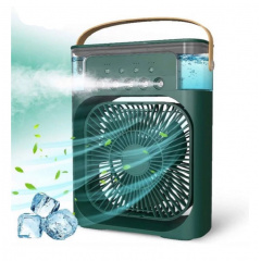 Портативный настольный мини-кондиционер вентилятор увлажнитель Arctic Air Cooler 4в1 Fan LED Зеленый Королёво