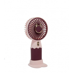 Ручной вентилятор Mini Fan Hello Summer 121 Бордово-розовый (30151451) Южноукраинск