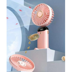Портативный вентилятор Mini Fan F56-2 Розовый (30151455В) Київ