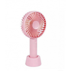 Вентилятор ручной FAN 6502 SS-2 9419 Розовый (30151435С) Оріхів