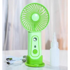 Вентилятор ручной Mini Fan 1569 17x8 см Салатовый (30151443С) Миколаїв