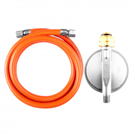 Комплект для підключення газового обладнання Neo Tools, редуктор 3кг/год тип KLF, шланг 1.5м