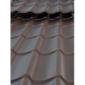 Металочерепиця (МОНТЕРЕЙ) RAL 8017М 0.45 Турція