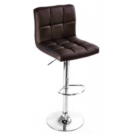 Барне крісло Даніель регульоване хром опора-блін м'яке сидіння біле