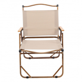 Стілець для кемпінгу складаний Lugi 52х53х77 см Бежево-коричневий (HP-SY-1B)