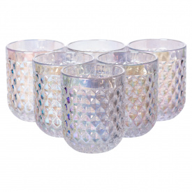 Набор стаканов YIWU 250 мл Rainbow 6 шт (HP-19-111)