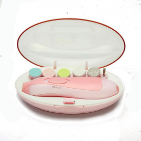 Дитяча електрична полірувальна машинка для нігтів VOLRO Рожевий (vol-1339)