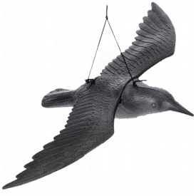 Ворон Chomik для відлякування птахів із крилами 61х44 см Чорний