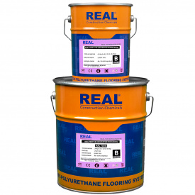 Епоксидна глянцева фарба 1 кг Epoxy Paint 180 REAL для промислових підлог, металу та бетону