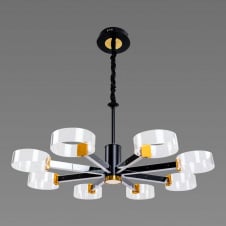 Светодиодные акриловые люстры Sirius N 3705-8 BLACK GD