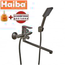Змішувач для ванни HAIBA ALEX GRAPHITE EURO (Chr-006)