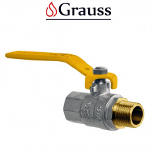 Grauss Кран 1 1/2 ГШРЖ (гайка-штуцер ручка) газ, Німеччина
