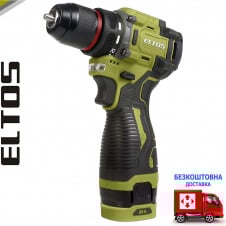 Акумуляторний шуруповерт ELTOS ДА-16DFR BL (безщітковий) (2*(16в, 2 А/ч)) у коробці