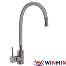 Змішувач для кухні рефлекторний сірий гусак Winmix Sus-011 REFLECTOR GRAY, Польща (нержавіюча сталь)