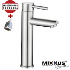Змішувач для умивальника MIXXUS Sus-001 High (Chr-001-H), Польща (нержавіюча сталь)