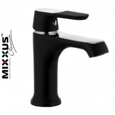 Змішувач для умивальника на гайці MIXXUS Premium Tiger Black (чорний) (Chr-001), Польща