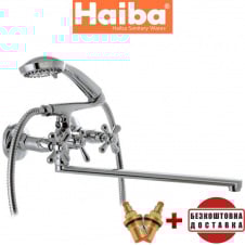 Змішувач для ванни довгий гусак HAIBA DOMINOX (Chr-143)