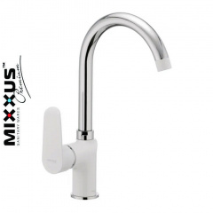 Змішувач для кухні Вухо на гайці Mixxus Colorado White (Chr-014) Черкаси