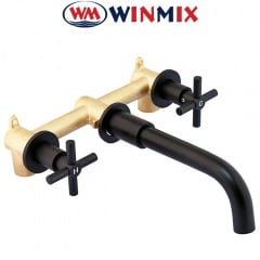 Змішувач для умивальника Winmix DVE inner BLACK (Chr-001), Польща Вишневе