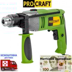 Дриль ударний ProCraft PS-1650 + сертифікат Білгород-Дністровський