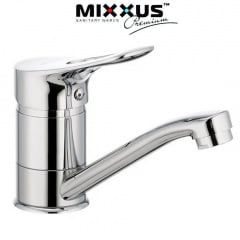 Змішувач для умивальника ялинка на шпильці 15см MIXXUS Arizona (Chr-004), Польща Обухов