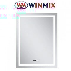 Дзеркало для ванної кімнати Winmix Premium FLASH MR21-70x90 (з LED-підсвічуванням, годинник, антизапотівання) Первомайск
